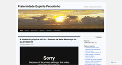 Desktop Screenshot of fraternidadepeixotinho.org