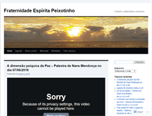 Tablet Screenshot of fraternidadepeixotinho.org